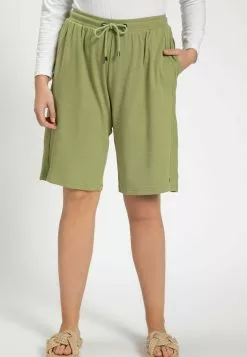 Ulla Popken WEITES BEIN ELASTIKBUND - Shorts - Salbei