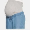 ONLY MATERNITY OLMPEMA LIFE - Shorts - Medium Blue Denim
