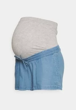 ONLY MATERNITY OLMPEMA LIFE - Shorts - Medium Blue Denim