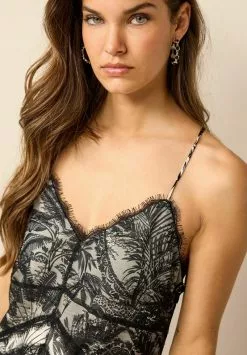 Next SLEVELESS CAMI - Jumpsuit - Black/white Tropical Print -Hosen Elegante Boutique 58bd69b440124e1b9f48829d31fc3737