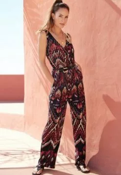 LASCANA Jumpsuit - Türkis-bedruckt -Hosen Elegante Boutique 617c252fa435497c898e950ad37ce605
