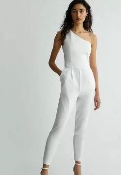 Liu Jo Jeans LONG ONE SHOULDER - Jumpsuit - White