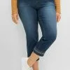 Sheego Jeans Slim Fit - Dark Blue Denim