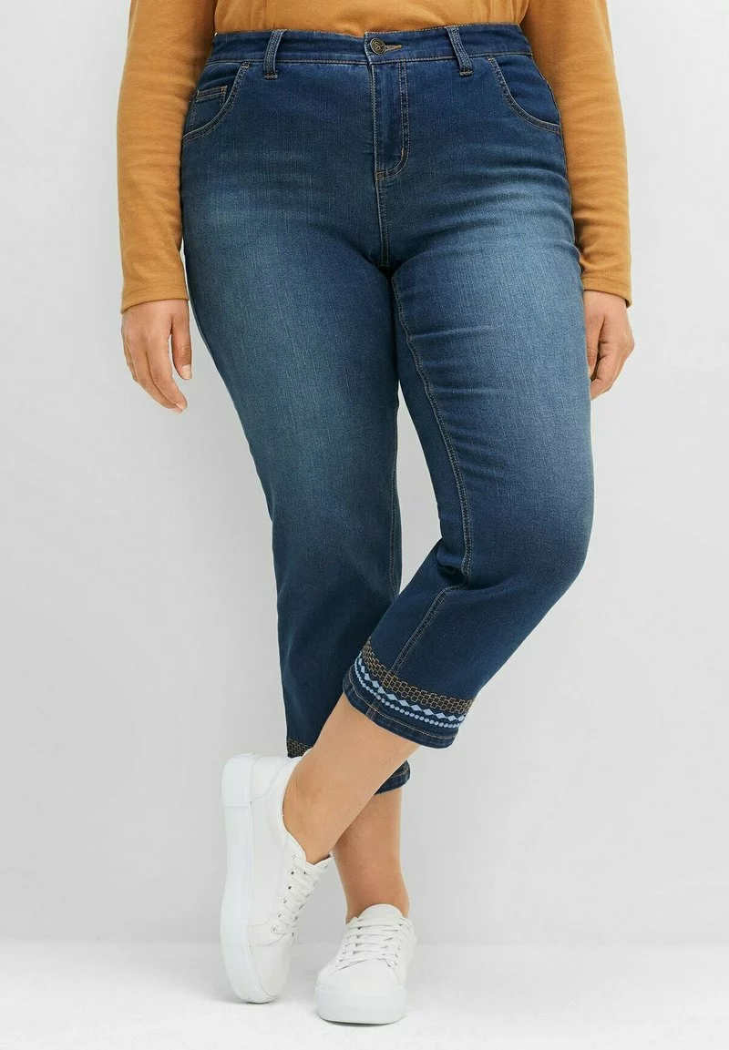 Sheego Jeans Slim Fit - Dark Blue Denim 1 Sheego Jeans Slim Fit - Dark Blue Denim