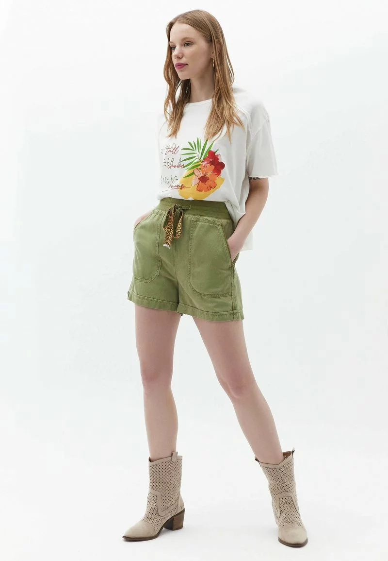 Oxxo Shorts - Antik Mosstone 2 Oxxo Shorts - Antik Mosstone - Image 2