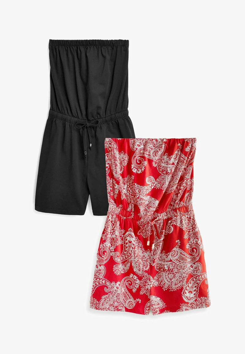 Next 2 PACK - Jumpsuit - Red Paisley Black 4 Next 2 PACK - Jumpsuit - Red Paisley Black - Image 4