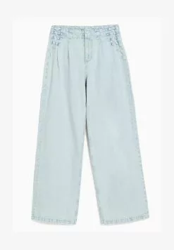 BERSHKA WIDE LEG 90S TIE - Jeans Straight Leg - Light Blue -Hosen Elegante Boutique 6adc33c874214603865f960e989dd7a5