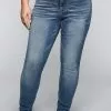 Sheego Jeans Slim Fit - Blue Denim