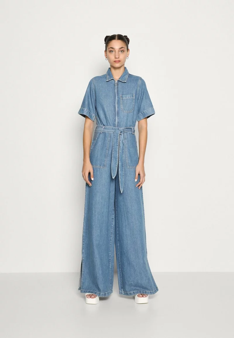 Scotch & Soda ZIP FRONT RETRO INSPIRED - Jumpsuit - Indigo 1 Scotch & Soda ZIP FRONT RETRO INSPIRED - Jumpsuit - Indigo