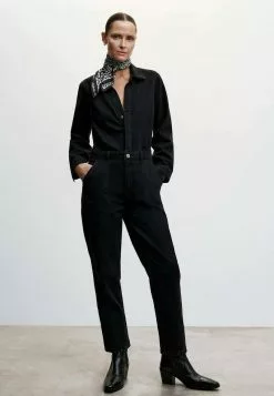 Mango CARMELA - Jumpsuit - Black Denim