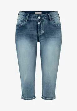 TIMEZONE TIGHT ALEENA - Jeans Shorts - Aqua Blue Wash 3039