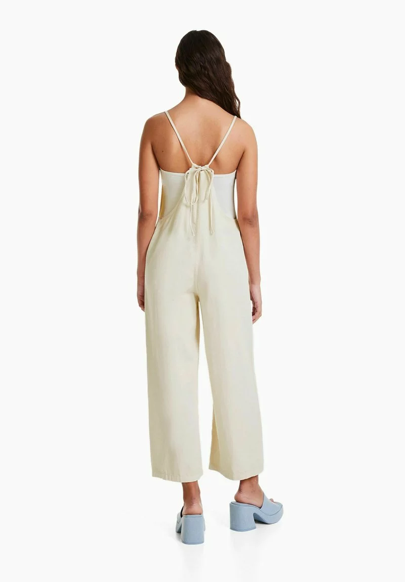 BERSHKA STRAPPY - Latzhose - Beige 2 BERSHKA STRAPPY - Latzhose - Beige - Image 2