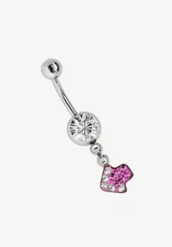 Adelia´s 316L SURGICAL STEEL BELLY BUTTON PIERCING ARROW - Sonstige Accessoires - Rosa