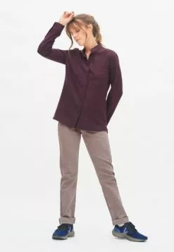 TrueStory ARIL - Stoffhose - Aubergine -Hosen Elegante Boutique 7b3572b7f2d048b8a78482f549663145