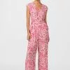 HALLHUBER WIDE-LEG AUS BEDRUCKTEM - Jumpsuit - Magenta