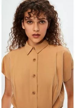 AdL SHORT SLEEVE - Jumpsuit - Camel -Hosen Elegante Boutique 810f719481264e5dbceac89da7bea37c