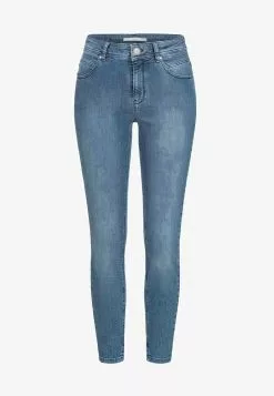 LANIUS HIGH WAIST - Jeans Slim Fit - Blue Denim -Hosen Elegante Boutique 829806ac96bf451da14ecab22720cc1b