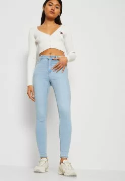 Gina Tricot HIGHWAIST - Jeans Skinny Fit - Light Blue -Hosen Elegante Boutique 84d822d895ce4d7e9bcf3b5e64ed3949