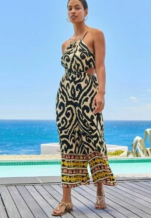 Next HALTERNECK STANDARD - Jumpsuit - Black White Zebra 4 Next HALTERNECK STANDARD - Jumpsuit - Black White Zebra - Image 4