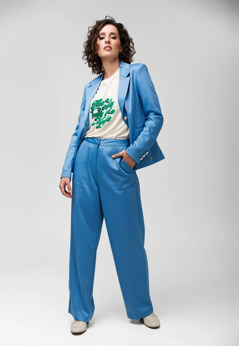 4funkyflavours RIFLE LOVE - Stoffhose - Blue 2 4funkyflavours RIFLE LOVE - Stoffhose - Blue - Image 2