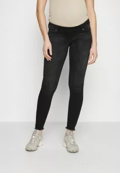 ONLY MATERNITY OLMBLUSH MID REABOX - Jeans Skinny Fit - Black