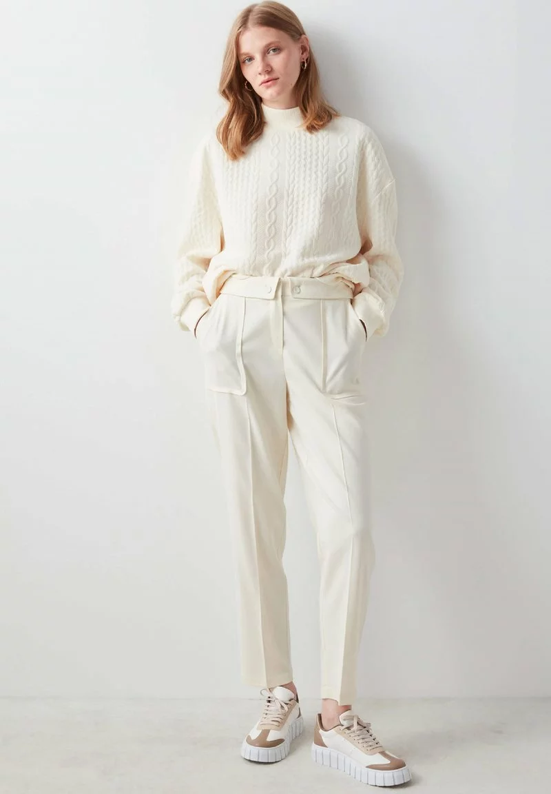 Ipekyol CASUAL - Stoffhose - Ecru 2 Ipekyol CASUAL - Stoffhose - Ecru - Image 2