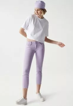 Salsa Jeans PUSH UP CROPPED - Jeans Skinny Fit - Rosa -Hosen Elegante Boutique 9070f2a2024e4479aa74fc44cad62ee6