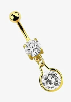 Adelia´s 316L SURGICAL STEEL BELLY BUTTON PIERCING - Sonstige Accessoires - Gold