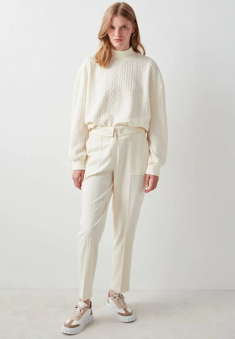 Ipekyol CASUAL - Stoffhose - Ecru 5 Ipekyol CASUAL - Stoffhose - Ecru - Image 5