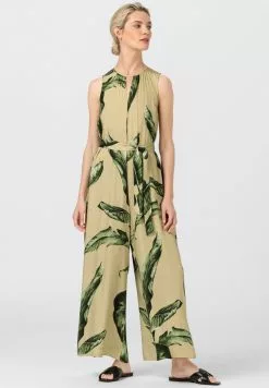 HALLHUBER WIDE LEG AUS MIT MAXI BLÄTTERPRINT - Jumpsuit - Artichoke Green 11 HALLHUBER WIDE LEG AUS MIT MAXI BLÄTTERPRINT - Jumpsuit - Artichoke Green -Hosen Elegante Boutique 964b2e53533c4af9a4eb5b002644725e 1