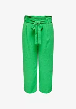 ONLY CARMAKOMA CURVY EINFARBIGE - Stoffhose - Summer Green