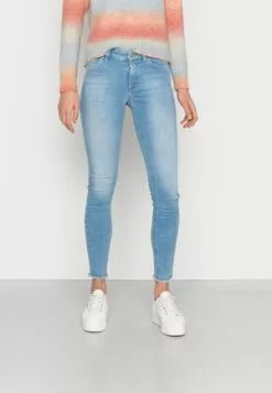 ONLY ONLWAUW MID - Jeans Slim Fit - Special Bright Blue Denim -Hosen Elegante Boutique 9d3d89f318384e9482f4d9971a4ec957