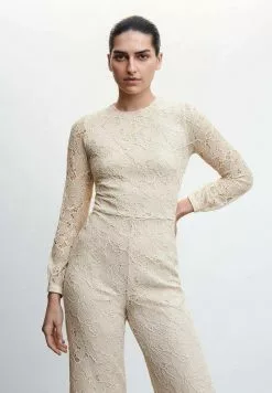 Mango LILOU A - Jumpsuit - Ecru
