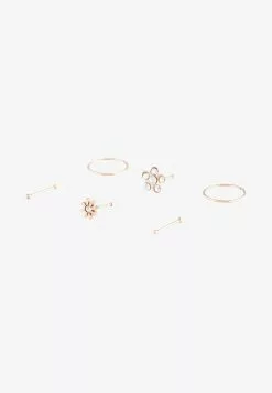 Lovisa FLOWER NOSE 6 PACK - Sonstige Accessoires - Rose Gold Coloured