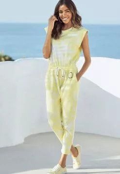 Bench Jumpsuit - Gelb-zitrus-weiß