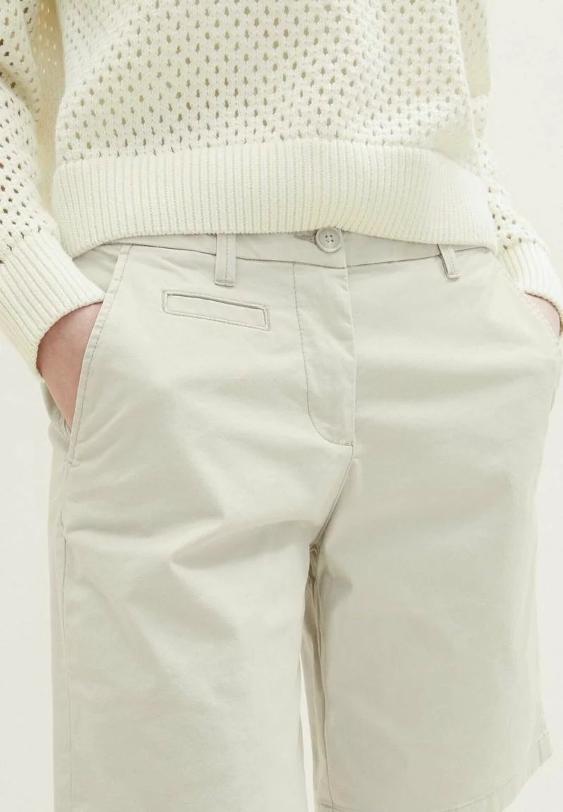Tom Tailor Shorts - Dusty Beige 4 Tom Tailor Shorts - Dusty Beige - Image 4