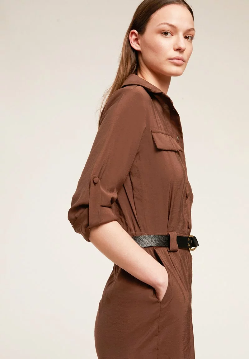 Motivi LANGER OVERALL AUS MIT TASCHEN AUS - Jumpsuit - Marrone 3 Motivi LANGER OVERALL AUS MIT TASCHEN AUS - Jumpsuit - Marrone - Image 3