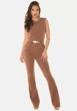 Koucla MIT SCHNALLE - Jumpsuit - Karamell