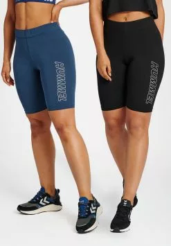Hummel HMLTE MAJA 2 PACK MW C - Tights - Black Insigina Blue