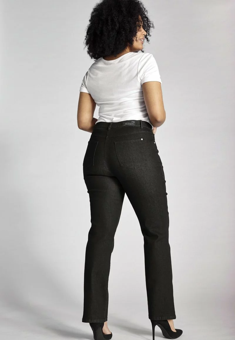 Ulla Popken GROSSE GRÖSSEN - Jeans Straight Leg - Black 2 Ulla Popken GROSSE GRÖSSEN - Jeans Straight Leg - Black - Image 2