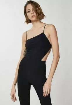 Patrizia Pepe ASYMMETRICAL-NECK - Jumpsuit - Nero 8 Patrizia Pepe ASYMMETRICAL-NECK - Jumpsuit - Nero -Hosen Elegante Boutique af2e68cc580644869a35a51f73e4c4b8