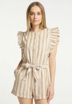 DREIMASTER IDEM - Jumpsuit - Hellbraun Gestreift