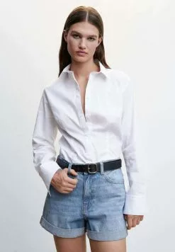 Mango MOM80 - Jeans Shorts - Mellemblå