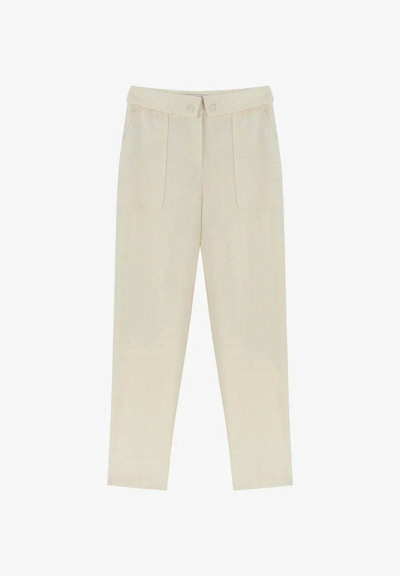 Ipekyol CASUAL - Stoffhose - Ecru 4 Ipekyol CASUAL - Stoffhose - Ecru - Image 4