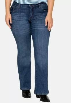 Sheego Flared Jeans - Blue Denim