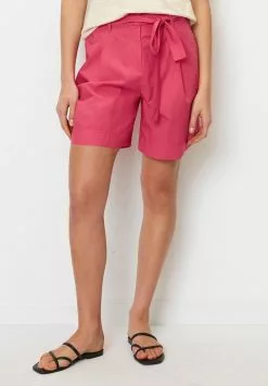 Marc O'Polo HIGH RISE PLEATS BELT - Shorts - Dahlia Pink