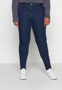 ONLY CARMAKOMA CARTHUNDER PUSH UP - Jeans Skinny Fit - Dark Blue Denim -Hosen Elegante Boutique b91a3a84545a4a6d91dab190c84305de 1