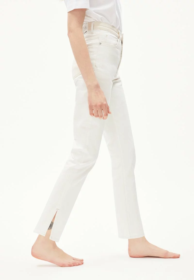 Armedangels LEJAA DETAIL - Jeans Straight Leg - White 4 Armedangels LEJAA DETAIL - Jeans Straight Leg - White - Image 4