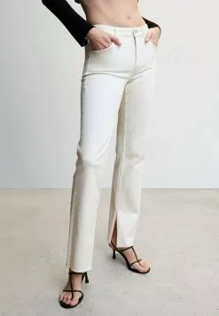 Mango ELLE - Jeans Straight Leg - Off White