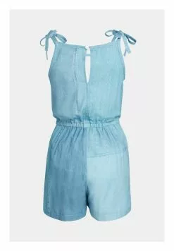 ESPRIT MIT ALLOVER DENIM-PRINT - Jumpsuit - Blue Medium Washed New -Hosen Elegante Boutique bd02042b26564cc590ad195fc1755976